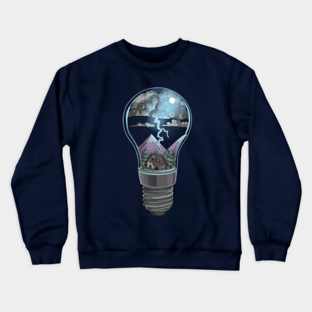 Storm bulb Crewneck Sweatshirt by Moi Escudero